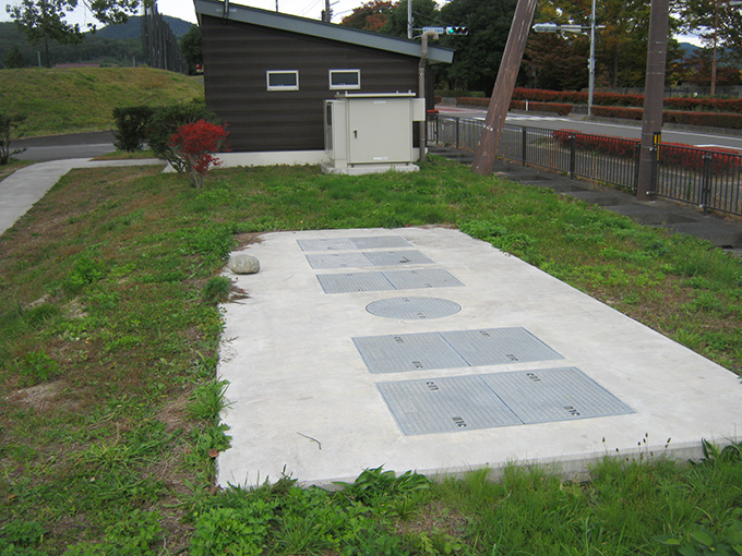 十六沼公園CDコート駐車場トイレ浄化槽
