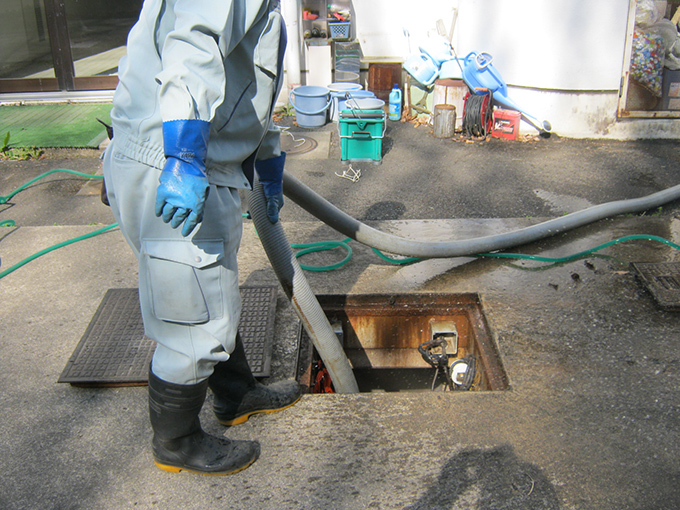 ヘルシーランド福島　清掃の様子