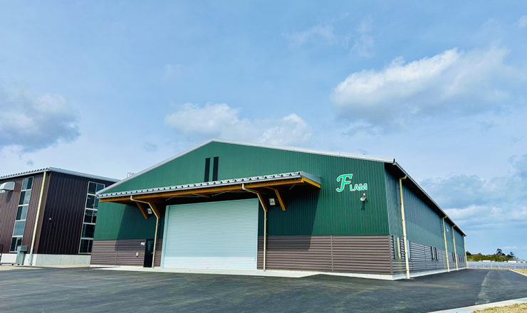 福島高度集成材製造センター製品保管倉庫新築工事（令和6年3月竣工）